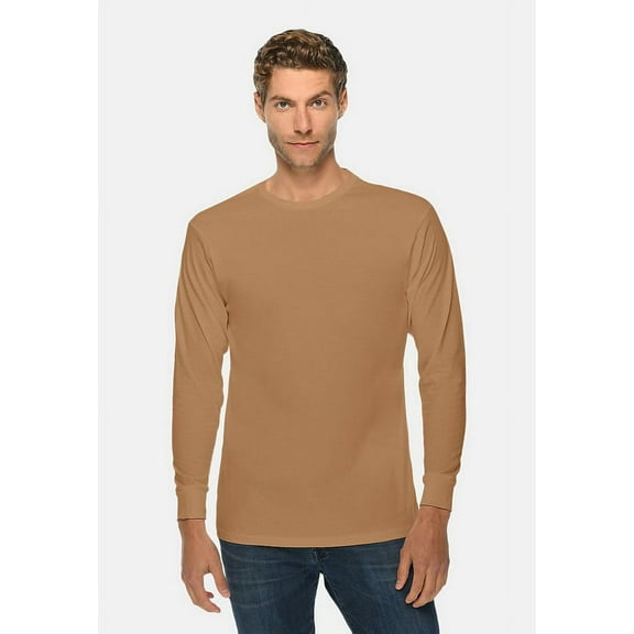 Lane Seven LS15009 Unisex Long Sleeve T-Shirt-Toasted Coconut-XL