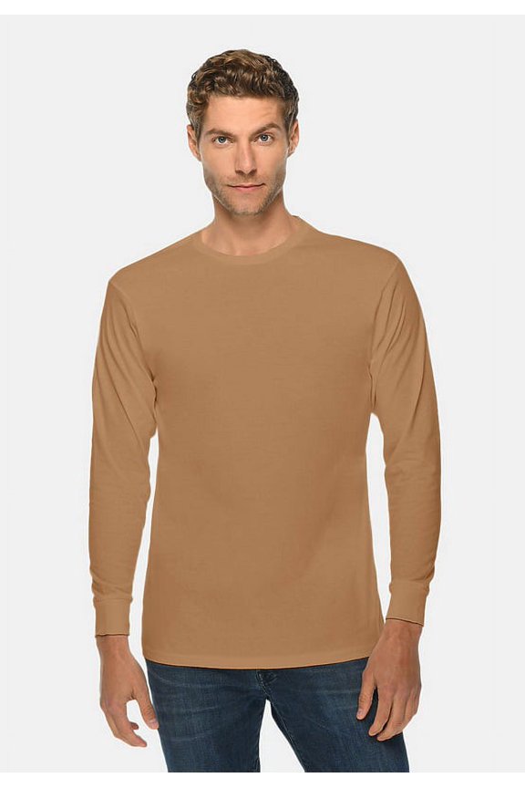 LS15009 Unisex Long Sleeve T-Shirt-Toasted Coconut-XL