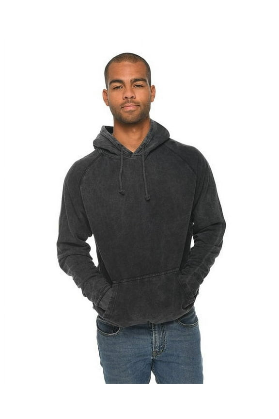 LST004 Unisex Vintage Raglan Hooded Sweatshirt