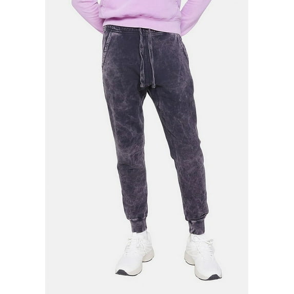 Lane Seven LST009 Unisex Vintage Jogger Pant-VINTAGE CLOUD BLACK-L