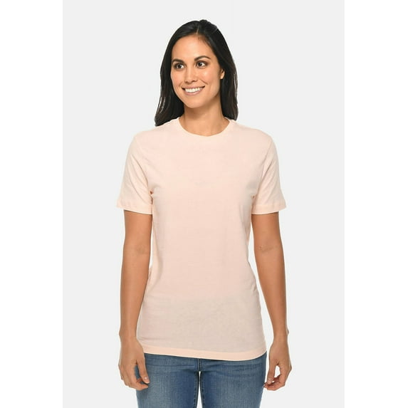 Lane Seven Men's 100% Cotton Short Sleeves Crew Plain T-Shirt Pale Pink 2XL