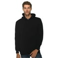 thumbnail image 1 of Lane Seven Mens Pullover Hooded Sweatshirt, Heavyweight 70/30 Cotton/Polyester Winter Fleece Sweater (Black , M), 1 of 8