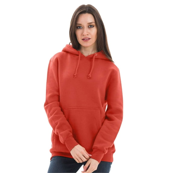 Lane Seven Mens Pullover Hooded Sweatshirt, Heavyweight 70/30 Cotton/Polyester Winter Fleece Sweater (Paprika , XL)
