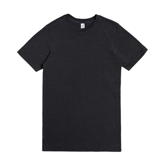 Lane Seven - Unisex Deluxe CVC T-Shirt - BLACK HEATHER - XS