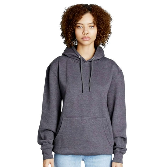 Lane Seven Unisex Future Hooded Sweatshirt, 55/45 Cotton/Polyester Fleece Pullover Comfort Hoodie (Heather-Charcoal, XL)
