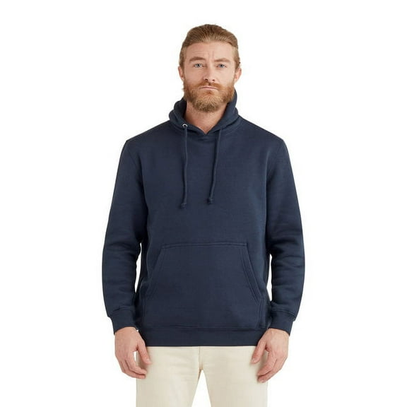 Lane Seven Unisex Heavyweight Pullover Hooded Sweatshirt - NAVY - 3XL
