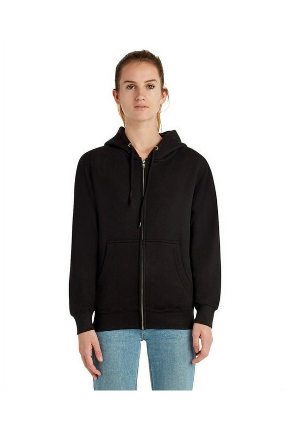Unisex Premium Full-Zip Hooded Sweatshirt 2XL Black