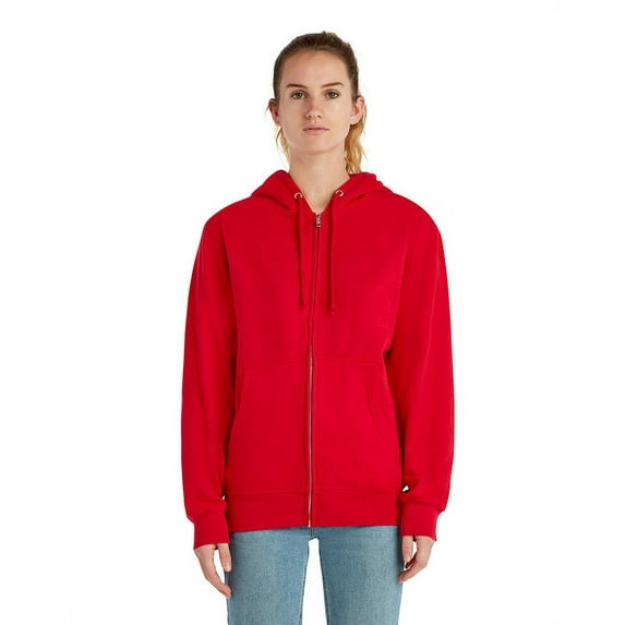 Lane Seven Unisex Premium Full-Zip Hooded Sweatshirt 2XL RED