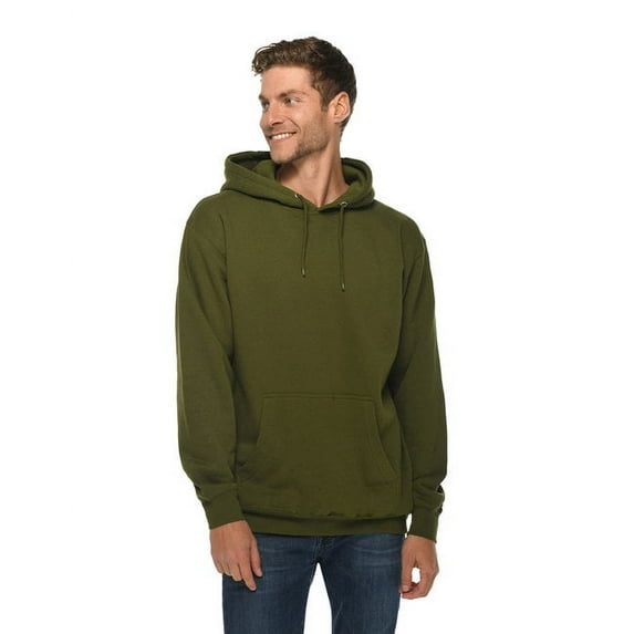 Lane Seven Unisex Premium Pullover Hooded Sweatshirt 2XL Army Green