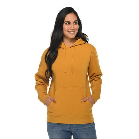 Lane Seven Unisex Premium Pullover Hooded Sweatshirt M Mustard