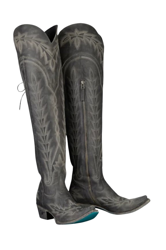 Lane Women's Lexington Leather Tall Western Boot Snip Toe - LB0499C 7 1/2 M  US