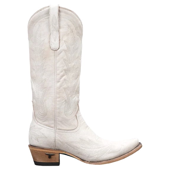 Lane Womens Lane Lexington Ceramic Crackle 13 Top Snip Toe Boot 9 B White