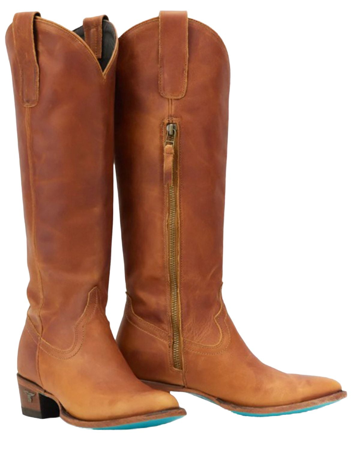 Lane Women s Plain Jane Tall Western Boot Point Toe Orange 9 1 2 M US Walmart