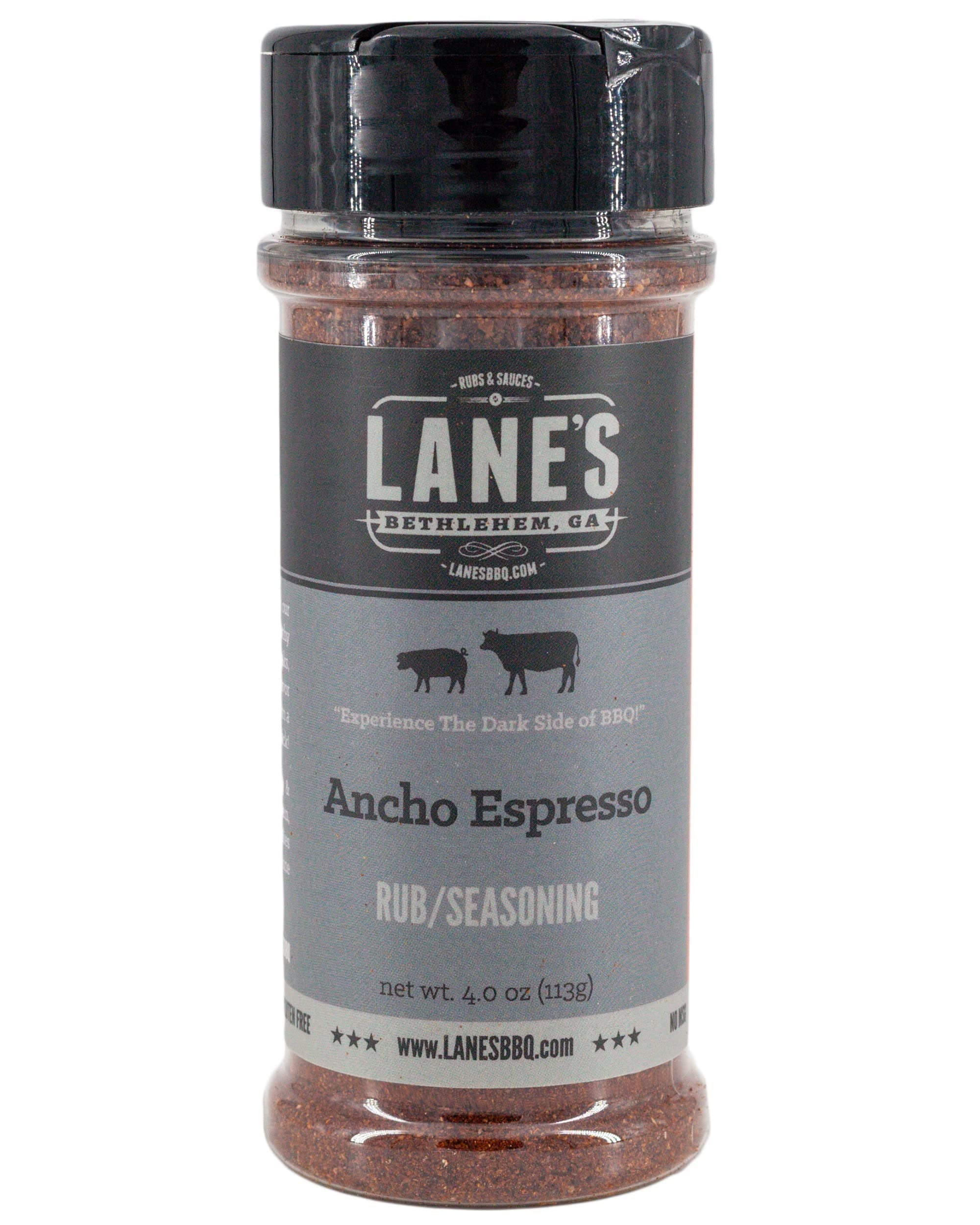 Lane's Ancho Espresso Coffee STF9 Seasoning, AllNatural Coffee for