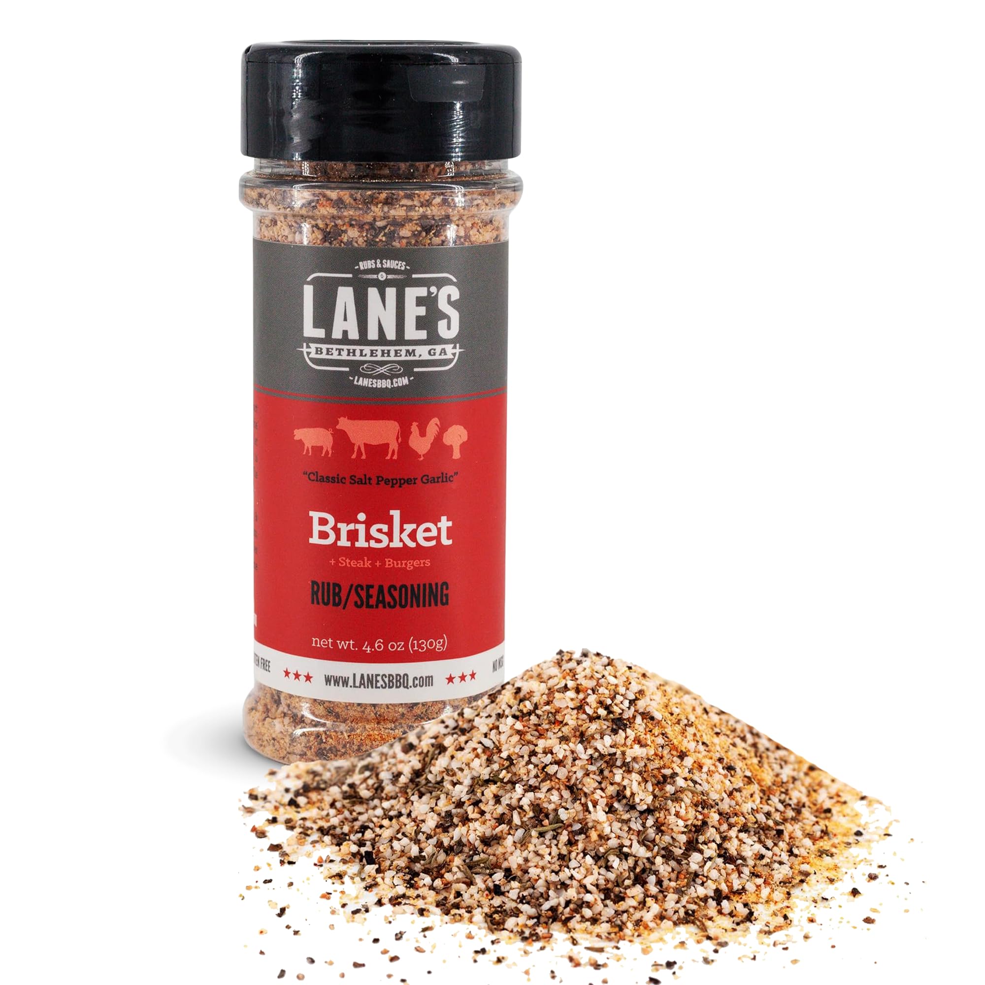 Lane's Brisket Rub Seasoning, All-Natural Championship Butt KMC2Rub ...