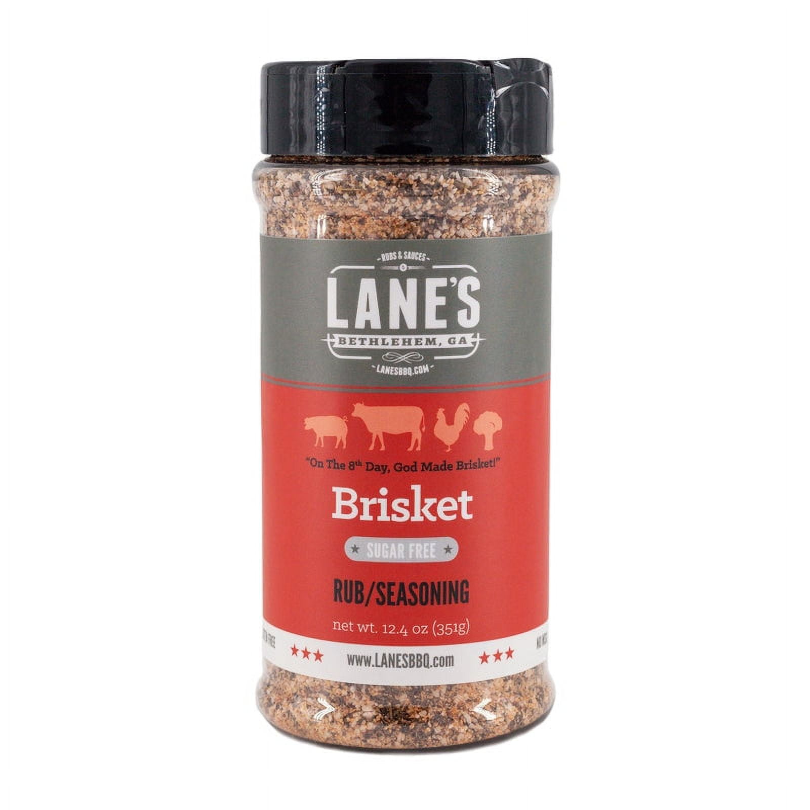 Lane's Brisket Rub Sugarfree Brisket Rub Beef Seasoning 12.4oz
