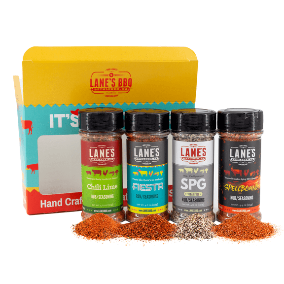 Lane's It's Taco Time - 4 BBQ Rub Gift Set