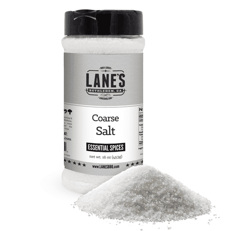 Lane's Kosher Salt Coarse Grain - Premium Coarse Salt for BBQ & Cooking - 1lb