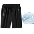 thumbnail image 1 of Lanenow Iced Active Shorts - Ice Silk Quick Dry Stretch Shorts, Unisex & High Elasticity Gray M, 1 of 8