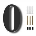 thumbnail image 1 of Lanfini 8 inch Modern Floating House Numbers Large Black Shadow Home Address Garage Gate, 1 of 6