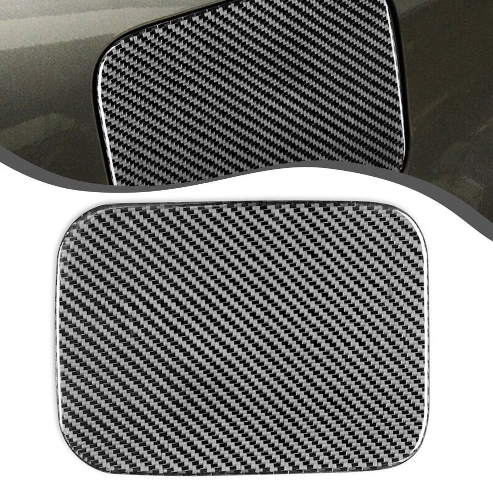 Lanfini Car Door Fuel Tank Oil Gas Cap Cover Carbon Fiber Decal for
