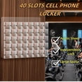 thumbnail image 1 of Lanfys 40 Slots Cell Phone Locker Box, Wall-Mounted Storage Solution with Individual Locks for Gyms, Pools, and Classrooms, 1 of 6