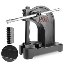 Lanfys Black Arbor Press 2 Ton, 8.5 Inch Maximum Height Arbor Press, Manual Desktop Punch Press Machine Black Metal Arbor Press Tool,for Stamping,Bending,Stretching,Forming