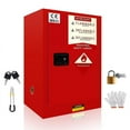 thumbnail image 1 of Lanfys Flammable Storage Cabinet12 Gallon Red, 18.11" x 23.23" x 35" Adjustable Shelf Flammable Cabinet, for Commercial Industrial Home Use, 1 of 7