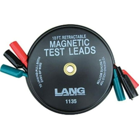 Lang  3 x 10 ft. Magnetic Retractable Test Leads