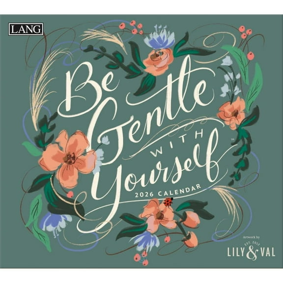 Lang, Be Gentle with Yourself 2026 Wall Calendar, 13.4'' X 12'', 12-Month Calendar with Stapled Binding