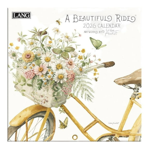 Lang Brands, LLC, Beautiful Ride 2026 Mini Wall Calendar, 7'' X 7'', 12-Month Calendar with Stapled Binding