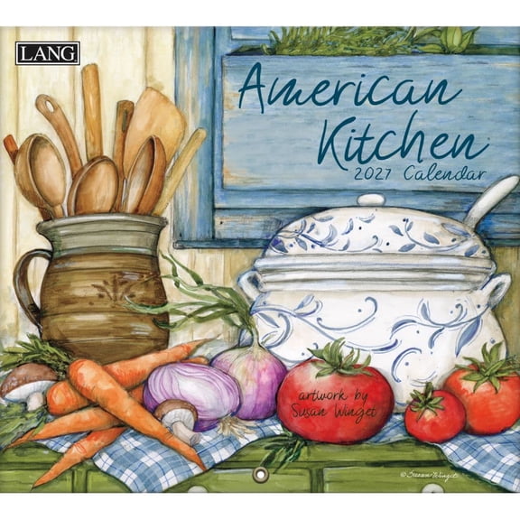 Lang Brands, American Kitchen 2027 Wall Calendar by Susan Winget