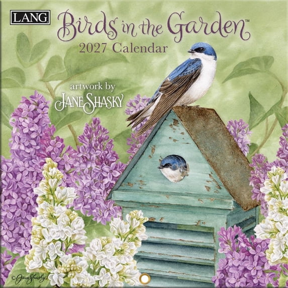 Lang Brands, Birds In The Garden 2027 Mini Wall Calendar by Jane Shasky