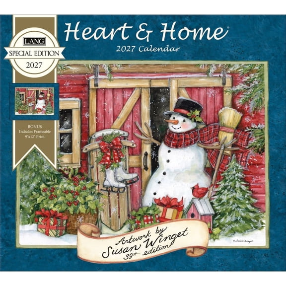 Lang Brands, Heart & Home Special Edition 2027 Wall Calendar by Susan Winget
