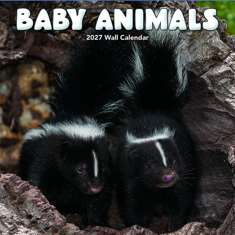 Bady Rng Turner Licensing, Baby Animals 2027 Mini Wall Calendar - Walmart.com