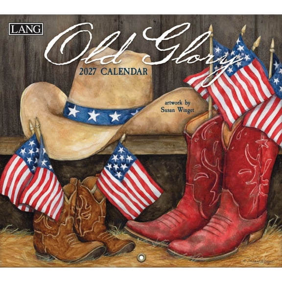 Lang Brands, Old Glory 2027 Wall Calendar by Susan Winget