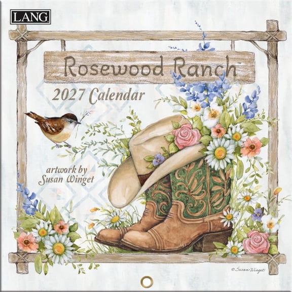 Lang Brands, Rosewood Ranch 2027 Mini Wall Calendar by Susan Winget