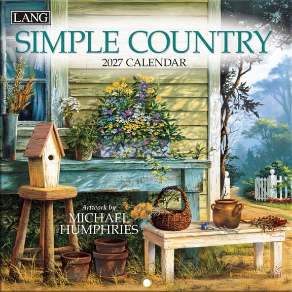 Lang Brands, Simple Country 2027 Mini Wall Calendar by Michael Humphries