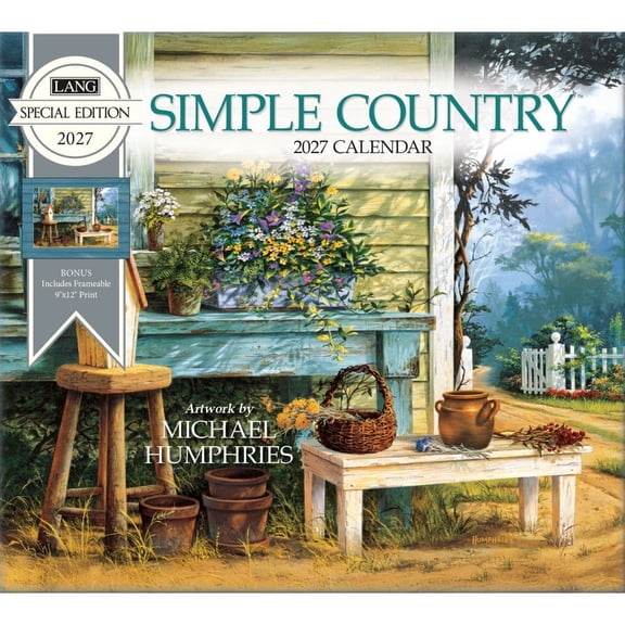 Lang Brands, Simple Country Special Edition 2027 Wall Calendar by Michael Humphries
