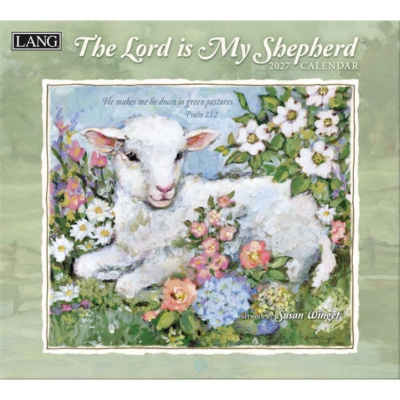Lang Brands, The Lord is My Shepherd 2027 Wall Calendar by Susan Winget