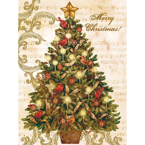 Lang Christmas Tree Boxed Christmas Cards - Walmart.com