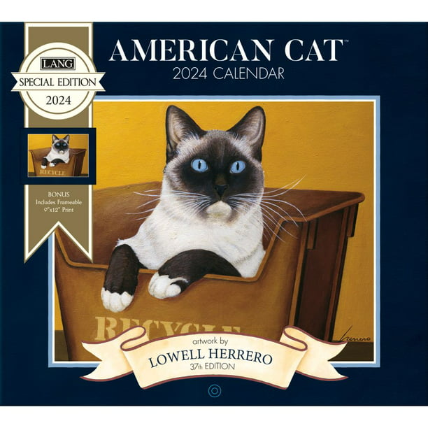 Lang Companies, American Cat Special Edition 2024 Wall Calendar