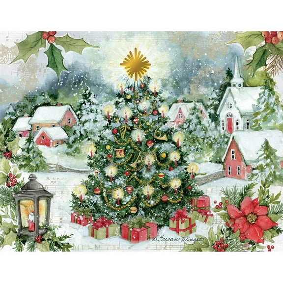 Lang Companies, Christmas Tree Boxed Christmas Cards