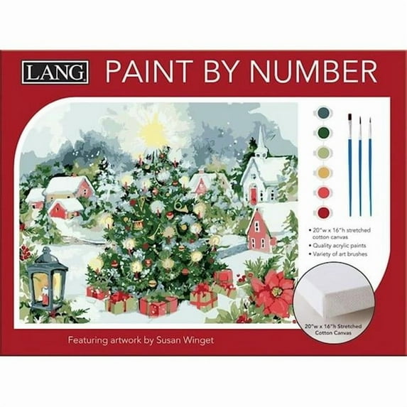 Lang Companies, Christmas Tree Paint By Number Kit