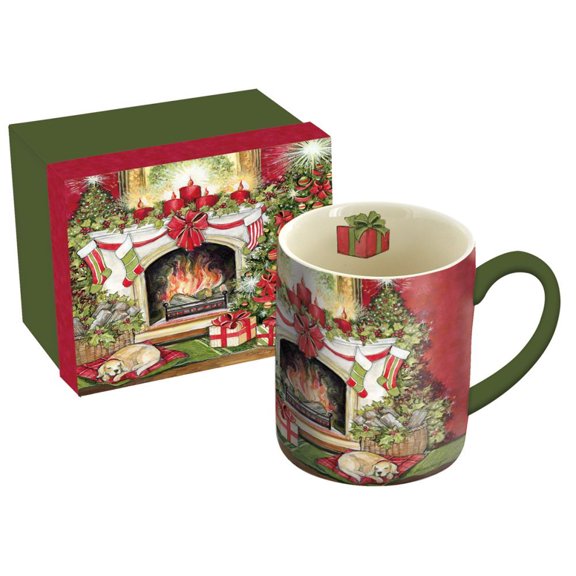Lang Companies, Christmas Warmth 14-oz. Mug w/ Decorative Box by Susan Winget