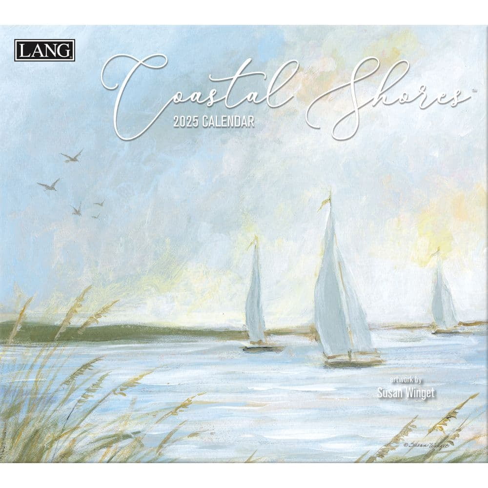 Lang Companies, Coastal Shores 2025 Wall Calendar by Susan Winget