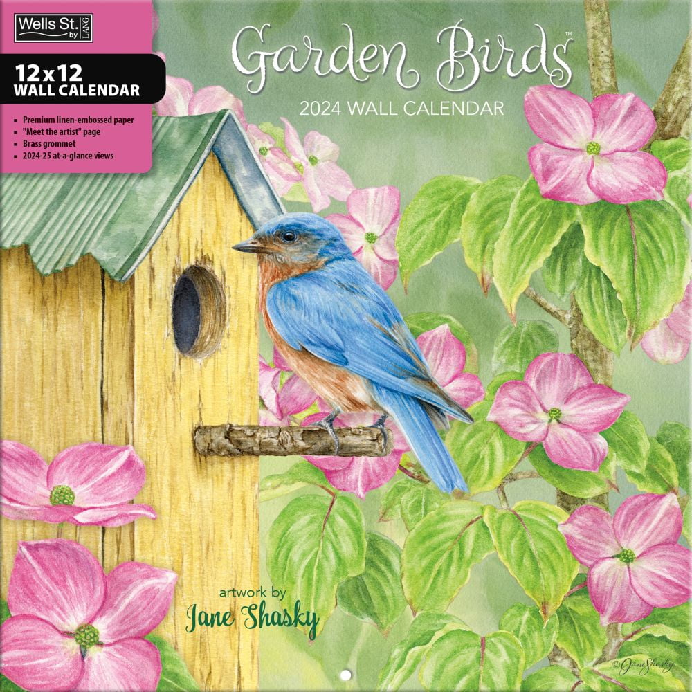 Lang Companies, Garden Birds 2025 Wall Calendar