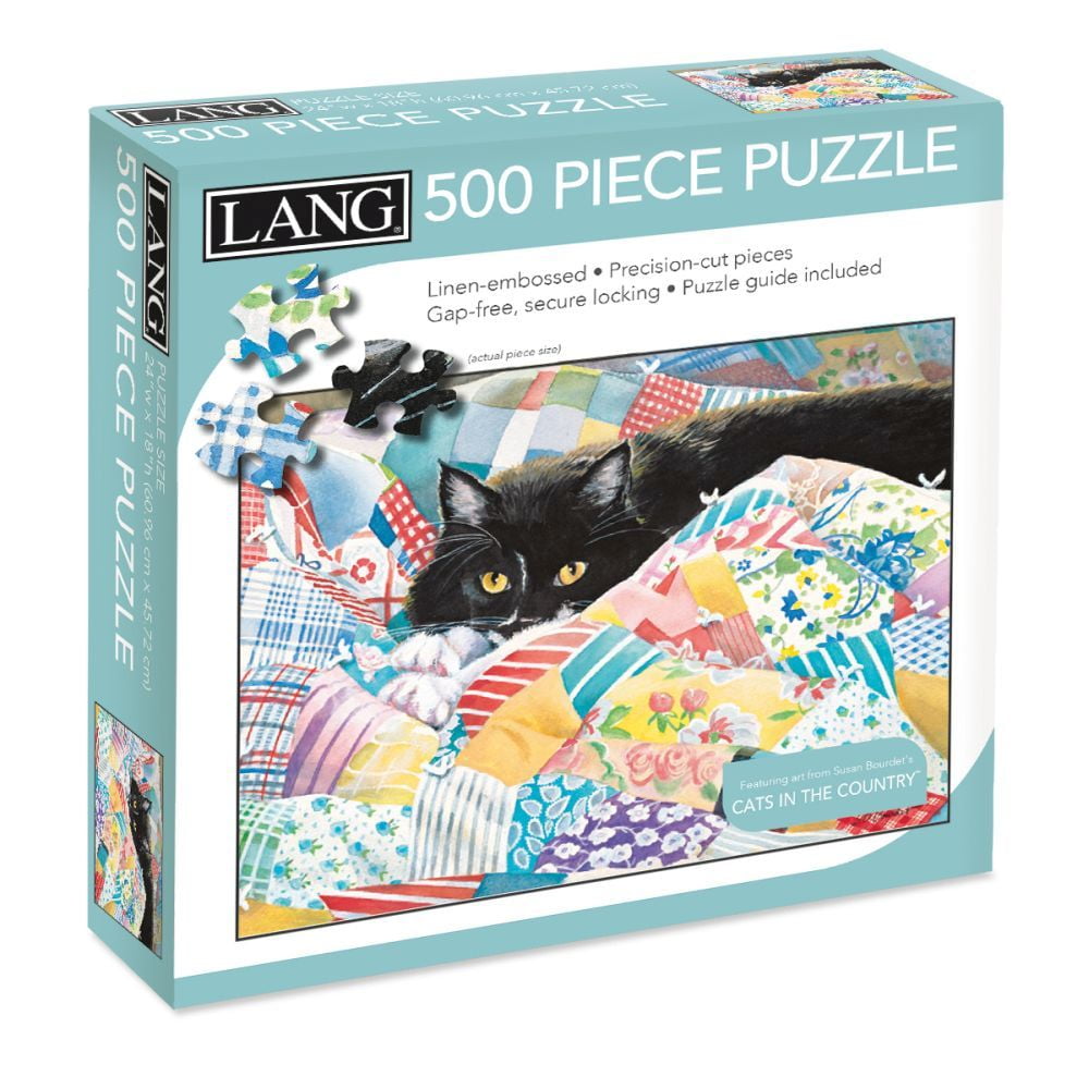 LANG Blissful Moments 500-Piece Jigsaw Puzzle – Lake Scene Artwork By Lisa Audit