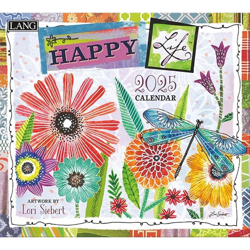 Lang Companies, Happy Life by Lori Siebert 2025 Wall Calendar