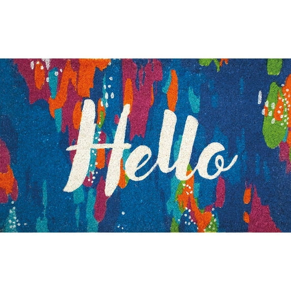Lang Companies, Hello Small Coir Doormat by EttaVee